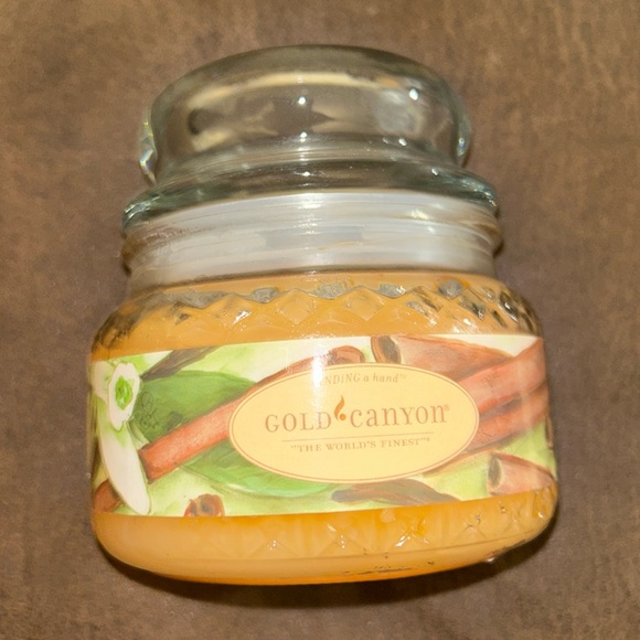 Gold Canyon Accents New Gold Canyon Heritage 8 Oz Cinnamon Vanilla Glass Jar Discontinued